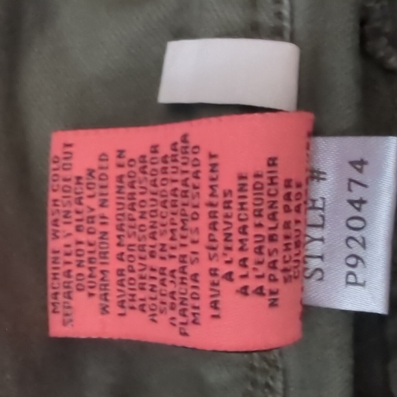 YMI Wanna Betta Butt?" Women's Army Green Distressed Skinny Jeans Juniors Size 7 - Picture 5 of 9